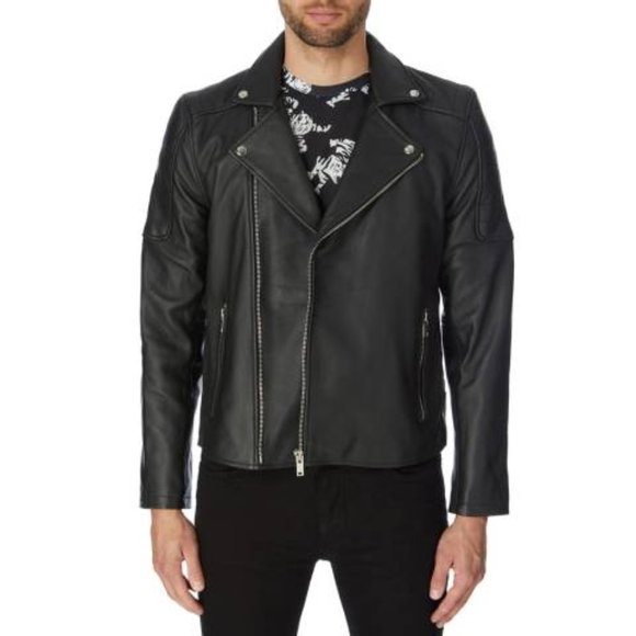 Bolongaro Trevor Other - New Bolongaro Trevor Elliot Black Moto Biker Leather Jacket Size Large